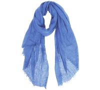 Generisch 2026 Ladies Soft Style Solid Color Fringe Long Edge Scarf, sky blue, One Size