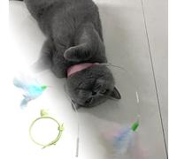 Generisch 2026 Multifunctional Cat Toy Collar with Spring Teaser for Self-Entertainment for Active Pets (C, 20 x 12 cm)