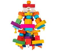 Generisch 2026 Natural Wooden Rodent Chew Sticks for Interactive Activity Pruning Exercises for Birds (Yellow, 45 cm)