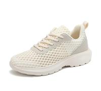 Generisch 2026 New Arrivals Women's Breathable Mesh Sneakers for Women Fashion Lace Up Comfortable for Women Casual Sports Shoes, beige, 4 UK