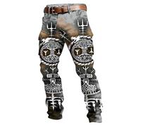 Generisch 2026 Nordic Style Cargo Trousers with Practical Pockets Print - Casual Streetwear Trousers for Everyday Leisure City Stroll, A 06, 4XL