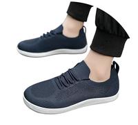 Generisch 2026 Pair Casual Shoes Wide Toe Low Top Lace Up Slip On Stunning Mesh Lightweight Sporty Walking Fitness Outdoor Sports Sneakers, darkblue, 7 UK