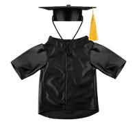 Generisch 2026 Pet Clothes for Dogs Cats Graduation Clothes Stylish Outfits Celebrate Everyday Soft Fabric Comfort Universal Fit All (Black, M)
