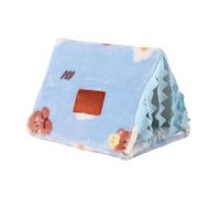 Generisch 2026 Pig Tunnel Bed with Curtain, Flannel, Hidden Washable Rabbit Hideout, Bedroom, Hamster, Hedgehog, Living Room (B, One Size)