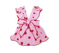 Generisch 2026 Princess Harness for Dogs Cat Harness Floral Girl Puppy Breathable Bow Tie with Drawstring Buckle for Small Dogs Cats Girls Puppies (D, L)