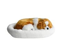 Generisch 2026 Realistic Sleeping Breathing Dog, Furry Dog with Creative Animals, Decoration, Stuffed Animal Doll (H, One Size)