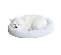 Generisch 2026 Realistic Sleeping Breathing Dog, Furry Dog with Creative Animals, Decoration, Stuffed Animal Doll (E, One Size)