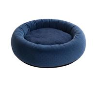 Generisch 2026 Round Doughnut Cat Bed, Cuddly Bed for Small Cats, Cosy, Warm, Washable, Puppy Bed for Indoor (Navy, 42 x 42 x 10 cm)
