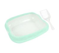 Generisch 2026 Semi-Closed Cat Litter, Suitable for Odour Neutralisation, Breathable Materials and Easy to Observe (Green, B)