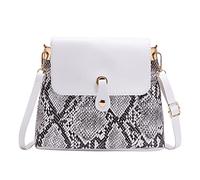 Generisch 2026 Shoulder Bags Fashion Women Faux Leather Hit Colour Serpentine Print Hasp Mobile Phone Bag Messenger Bag