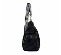 Generisch 2026 Shoulder Bags Small Sling Backpack Faux Leather Shoulder Strap Multipurpose Chest Bag Hiking Travel Daypack Rush Bag Outdoor, black, Einheitsgröße, Rucksack Backpacks