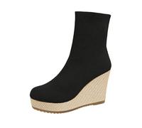 Generisch 2026 Sleek Mid Heel Boots - The Perfect Alternative Chic Ankle Boots For Anyone, black, 7 UK