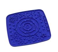 Generisch 2026 Slow Feeder, Lick Mat for Dogs, Silicone Lick Pad for Dogs, Anxiety Dirt Dispenser Puppies Cats (Blue, 18 x 18 cm)
