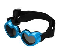 Generisch 2026 Small Dog Sunglasses Safety Glasses with Adjustable Strap Heart Shaped Fog Sunglasses for Pet Dog Sunglasses Dog Glasses (Blue, One Size)