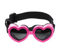 Generisch 2026 Small Dog Sunglasses Safety Glasses with Adjustable Strap Heart Shaped Fog Sunglasses for Pet Dog Sunglasses Dog Glasses (One Size)