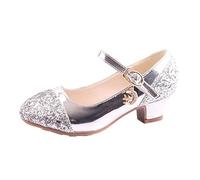 Generisch 2026 Sneaker Princess Crystal Shoes for Evening Shoes Performance Shoes with High Heels, silver, 13 UK Child