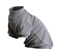 Generisch 2026 Sphynx Cat Turtleneck Sweater, Soft Warm Sweater for Hairless Cats Indoor Outdoor, Stylish Jumper Clothing Sphynx Cats (Colour Size) (Grey, XL)