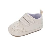 Generisch 2026 Spring Baby Toddler Shoes with Flat Bottom for Boys Girls Comfortable Non-Slip Sole Double Hook Loops in Simple Style, White, 2.5 UK Child