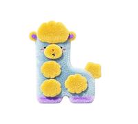 Generisch 2026 Squeaky Blue Yellow Interactive Sheep Puppy with Crinkle Paper Enamel Structure for Small to Medium (A, One Size)