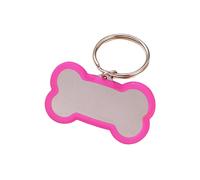 Generisch 2026 Stainless Steel, Engraved, Glitter, Bone-shaped, ID, Double Individual Text, Cat Name (4.1 x 2.3 cm)