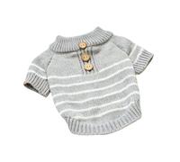 Generisch 2026 Warm Comfortable Striped Jumper for Small Dogs Puppies, Suitable for Winter, Both Indoor and Outdoor (White, S)