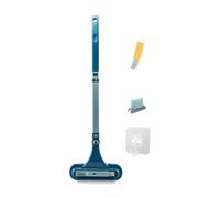 Generisch 2026 Window Cleaning Brush 2 in 1 with Squeegee for Fly Screen, Porch Doors as a Practical Cleaning Aid (Blue, One Size)