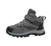 Generisch 2026 Winter Ankle Boots with Fleece Lining, Comfortable Warm Sports Trainers for Toddlers, Outdoor Play and Everyday Use, gray, 4 UK Child