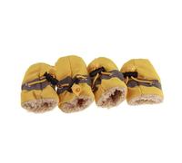 Generisch 2026 Winter Warm Boots, Set of 4, Fleece Lined Overshoes with Adjustable Drawstring, Dog Slip-On Shoes for Small Medium Dogs (Size 1-7) (Yellow, 20x15x2cm)