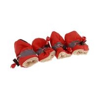 Generisch 2026 Winter Warm Boots, Set of 4, Fleece Lined Overshoes with Adjustable Drawstring, Slip On Dog Shoes for Small Medium Dogs (Size 1-7) (Orange, 20x15x2cm)