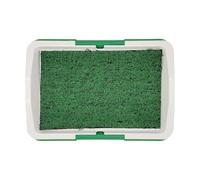 Generisch 2026 with Small Potty, Reusable Puppy Pipi Mat for Indoor Outdoor Use, Puppy Training Toilet (Green, 45 x 31 cm)