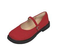 Generisch 2026 Women's Casual Mary Jane Block Heel Square Toe French Strap Everyday Wear, red, 2/2.5 UK