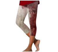 Generisch 2026 Women's Halloween Blood Spot Print Slim Yoga Pants Leggings