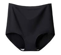 Generisch 2026 Women's Plus Size Ultra High Waist Plain Ice Silk Briefs Without Trace Will Not Get Caught in the Middle of the Butt, a, 4XL