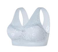 Generisch 2026 Women's Summer Ice Silk Seamless Beauty Back Bra Gathers Together Without Steel Ring Wiping Bra Lace Underwear Women's Chest Wrap Sports Vest Yoga Set Women's Clothing, gray, XXL