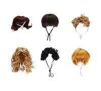 Generisch 2027 6 Pack Funny Adjustable Cat Cosplay Hairpiece for Halloween Christmas Party Soft Breathable for Small Medium Large Cats (White, 17cm)