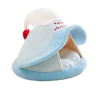 Generisch 2027 Cat Bed for Indoor Cats, Cute Hat Tent, Warm Soft with Removable Washable Cover, Cozy for Small Medium Cats (A, S)