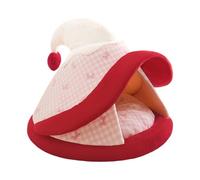 Generisch 2027 Cat Bed for Indoor Cats, Cute Hat Tent, Warm Soft with Removable Washable Cover, Cozy for Small Medium Cats (C, One Size)