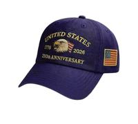 Generisch 250th Anniversary Hat - 1 Piece Anniversary Haț, USA 250th Anniversary Hat - Celebrate with the US Blend with US Anniversaries, a Perfect Mix of Patriotism
