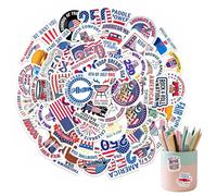 Generisch 250th Stickers - 50-Piece Commemorative Sticker Set 1776-2026 - 250 Years Patriotic Stickers | for Door, Car, Notebook, Water Bottle, Window, Laptop, Envelope