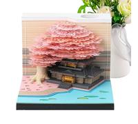 Generisch 3D Calendar 2026 | Paper Sculpture Calendar - With Illuminated Design Notepad for Workout Commuting Holiday Teachers Lessons
