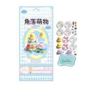 Generisch 3D Cute Stickers - Relief Stickers, Stationery Stickers - for Party Gifts, Classroom Rewards, Mobile Phone Cases, Scrapbook, Diaries, Planners, Laptops, Water Bottles and