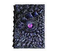 Generisch 3D Diary with Dragon Eye Embossing - Relief Longan Notebook | Vintage Embossed Hardcover Writing Diary - Decorative Resin Ornaments for Dragon Lovers, Fantasy Travel Notepad, 800 g