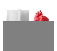 Generisch 3D Heart Casting Mould - Realistic Human Silicone Mould, Multifunctional Craft Supplies | DIY Maker Tool for Cement, Resin, Dessert, Chocolate, Muffin, Soap, Cupcake Decoration