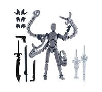 Generisch 3D Printed Action Figure - Fully Assembled Robot Toy for Game Enthusiasts and Collectors | Mannequin to Decorate the Drawing Table - Moving