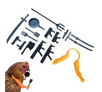 Generisch 3D Printed Chicken Arm - Humorous Soldier Character Neck Accessory Costume Prop | Creative Party Entertainment Cosplay Photoshoot Prank Role Play Interactive Toy