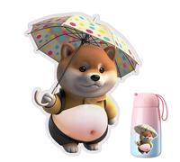 Generisch 3D Puppy Belly Stickers, Squeeze Dog Decal Set, Cute Raised Decorative Sticker Pack, for Kids Teens Adults Party Favours Phone Case Scrapbook Planner Journal Laptop Use Craft Decor