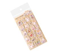 Generisch 3D Reusable Felt Animal Stickers Felt Stickers for Mobile Phone Decoration for Home Office School Notebook Diary Planner Phone