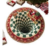 Generisch 3D Rug for Christmas, Washable Soft Non-Slip Rug for the Door, Santa Claus Door Mat, for Indoor, Bathroom, Home, Bedroom and Living Room