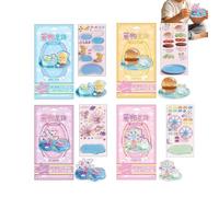 Generisch 3D Sticker - Mini Decorative Sticker DIY Craft Set - 3D Cartoon Decorative Stickers | for Wall Guitar Luggage Notebook Tablet Journals Water Cups Scrapbooking