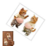 Generisch 3D Sticker with Curves, 3D Belly Cat Self-Adhesive Stickers, Kittens for Water Bottles Planner, for Diary, Notebook, Planner, Mobile Phone Case, Cup, Tablet, Drinking Bottle, Crafts